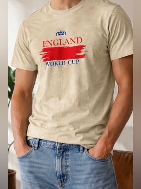 England M soccer world cup FIFA 2026 beige blue